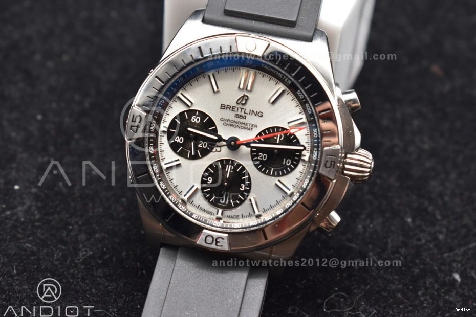 L-Silver 1:1 Navitimer BLS Version 43mm Best LE A7750 SS Chrono B01 Blk 0801